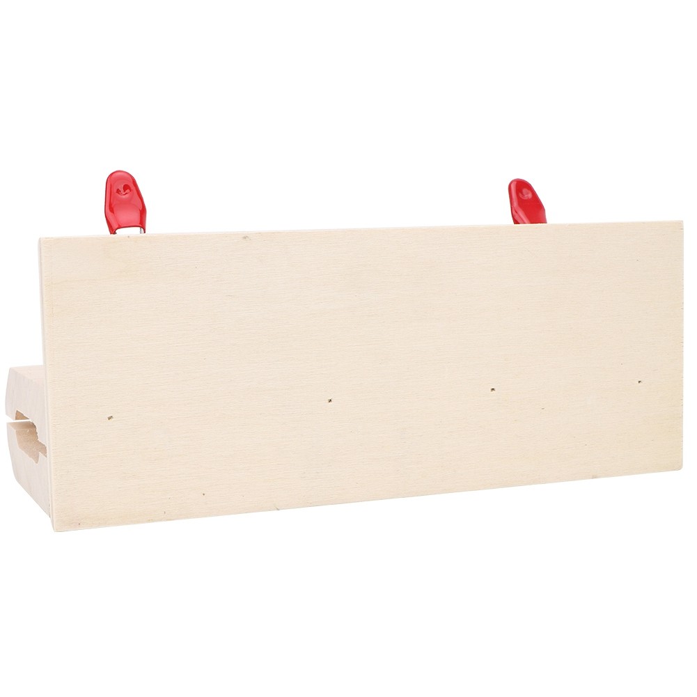 〆 HandStitched Sewing Horizontal Leathercraft Wooden Table Clamp Stitching