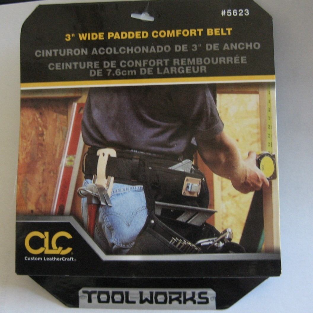 CLC Comfort Mesh Padded Work Belt #5623 3″ Wide Adjustable Tool Belt New