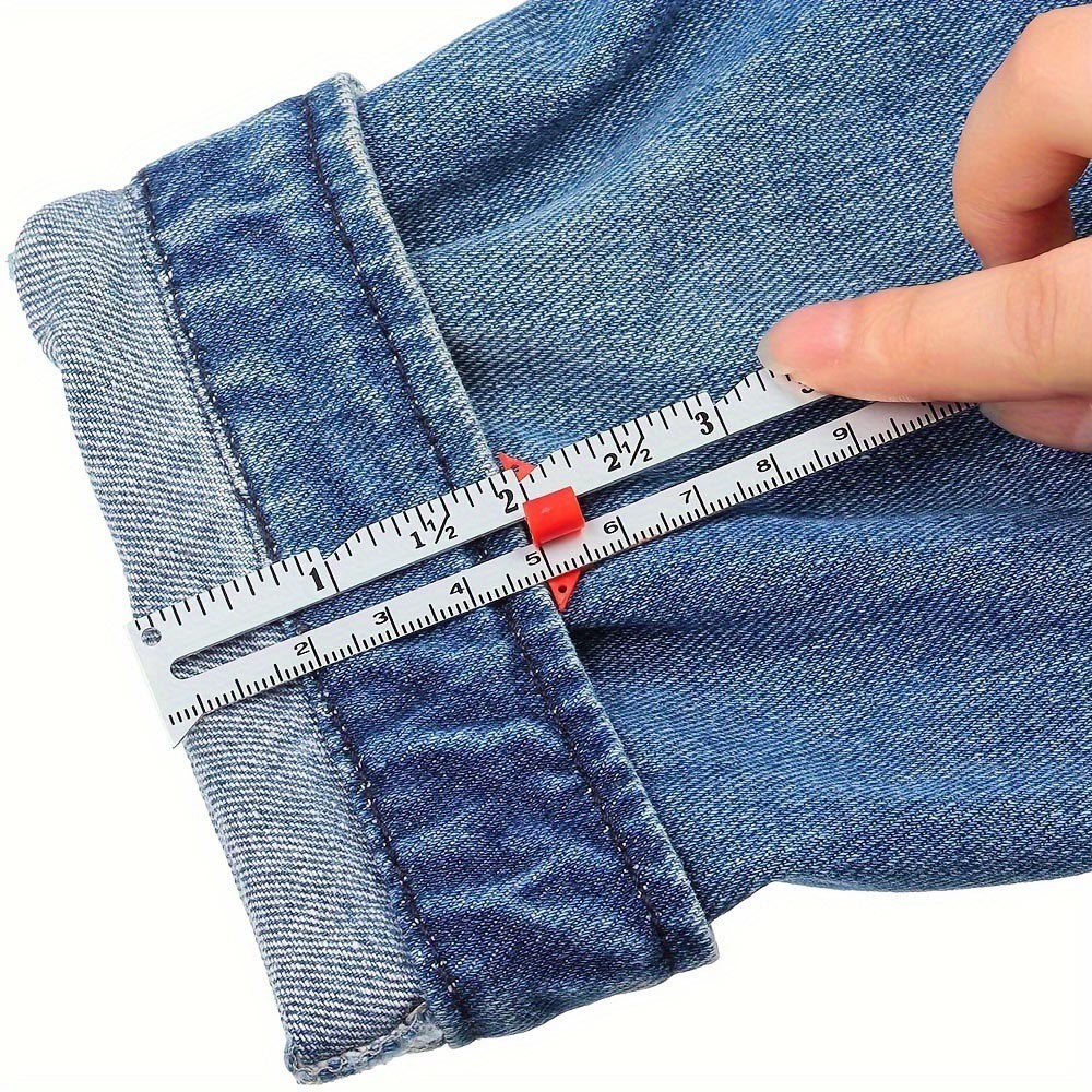 Lightweight Plastic Sewing Gauge, Portable & Versatile, for Quick Measurements