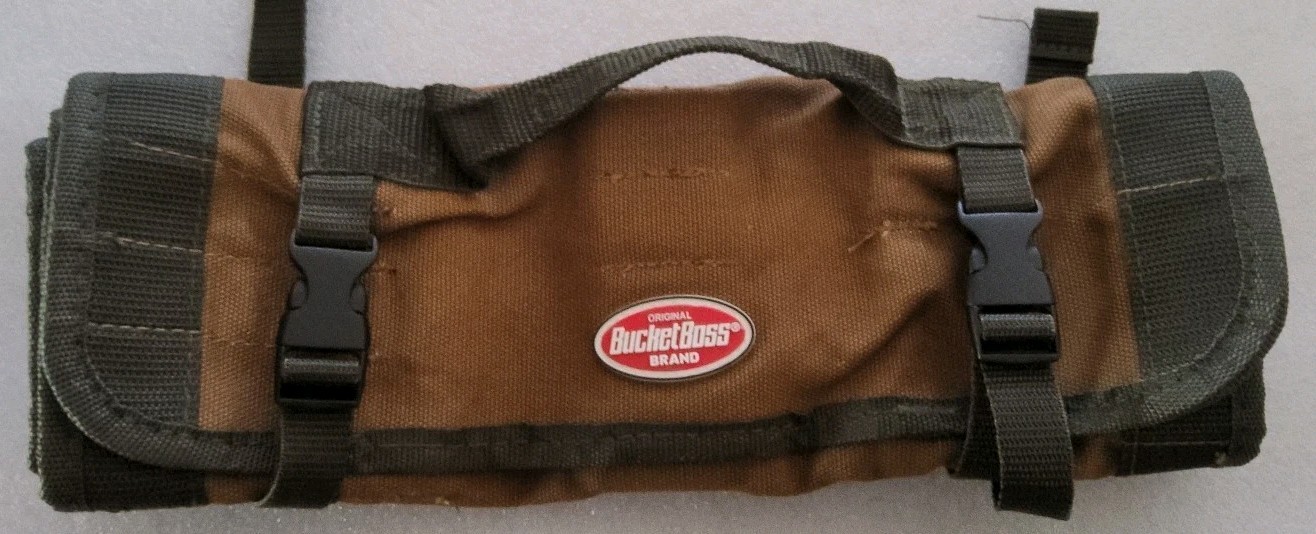 Bucket Boss 70004 Wrench Roll, Brown, Canvas, 25 Pockets