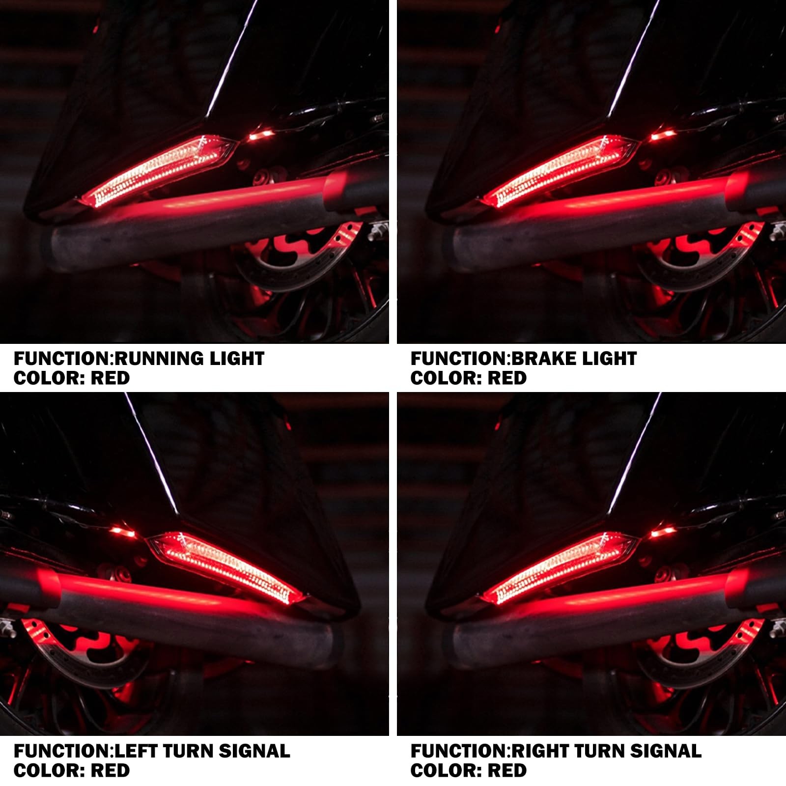 HDBUBALUS LED Extended Saddlebag Light with Smoke Lenses Fit for Harley Touri…