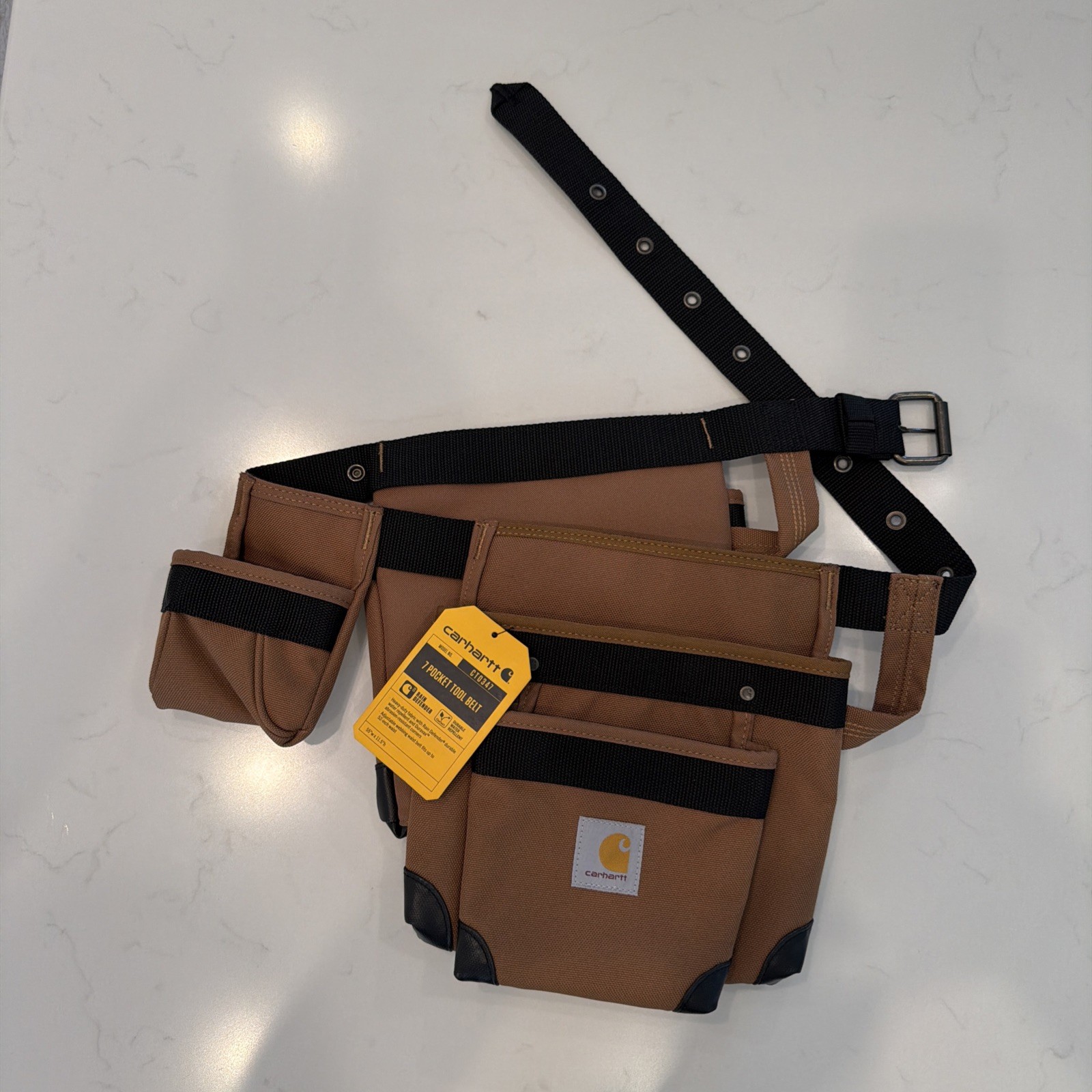 Carhartt 7 Pocket Tool Belt CT0347 Rain defender One Size Fits All NEW WITH TAGS
