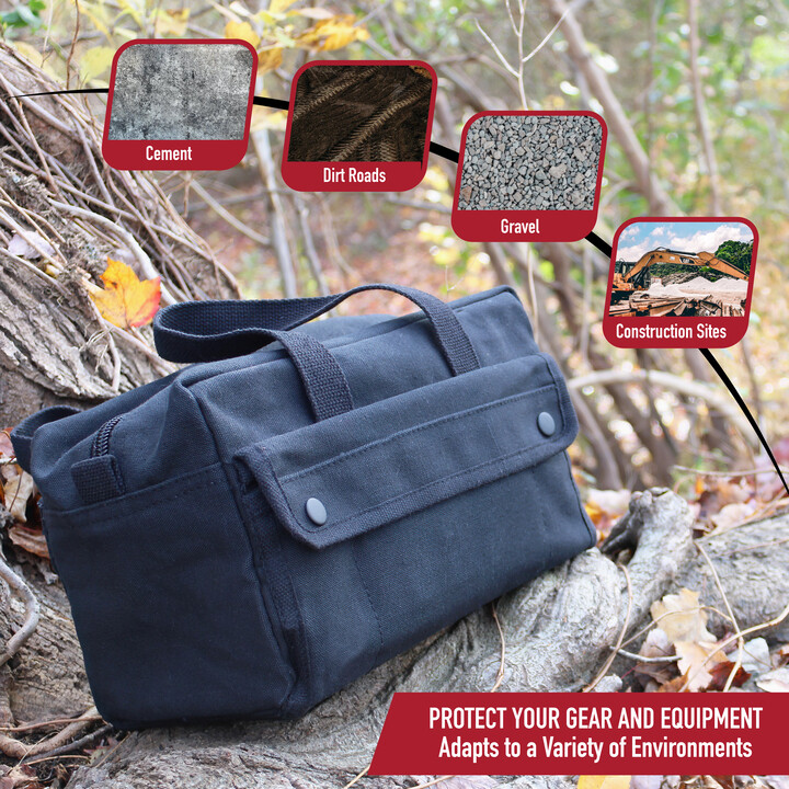 Canvas Tool Bag Heavy Duty Carry Tote Storage Work Utility Mechanic Military Bag