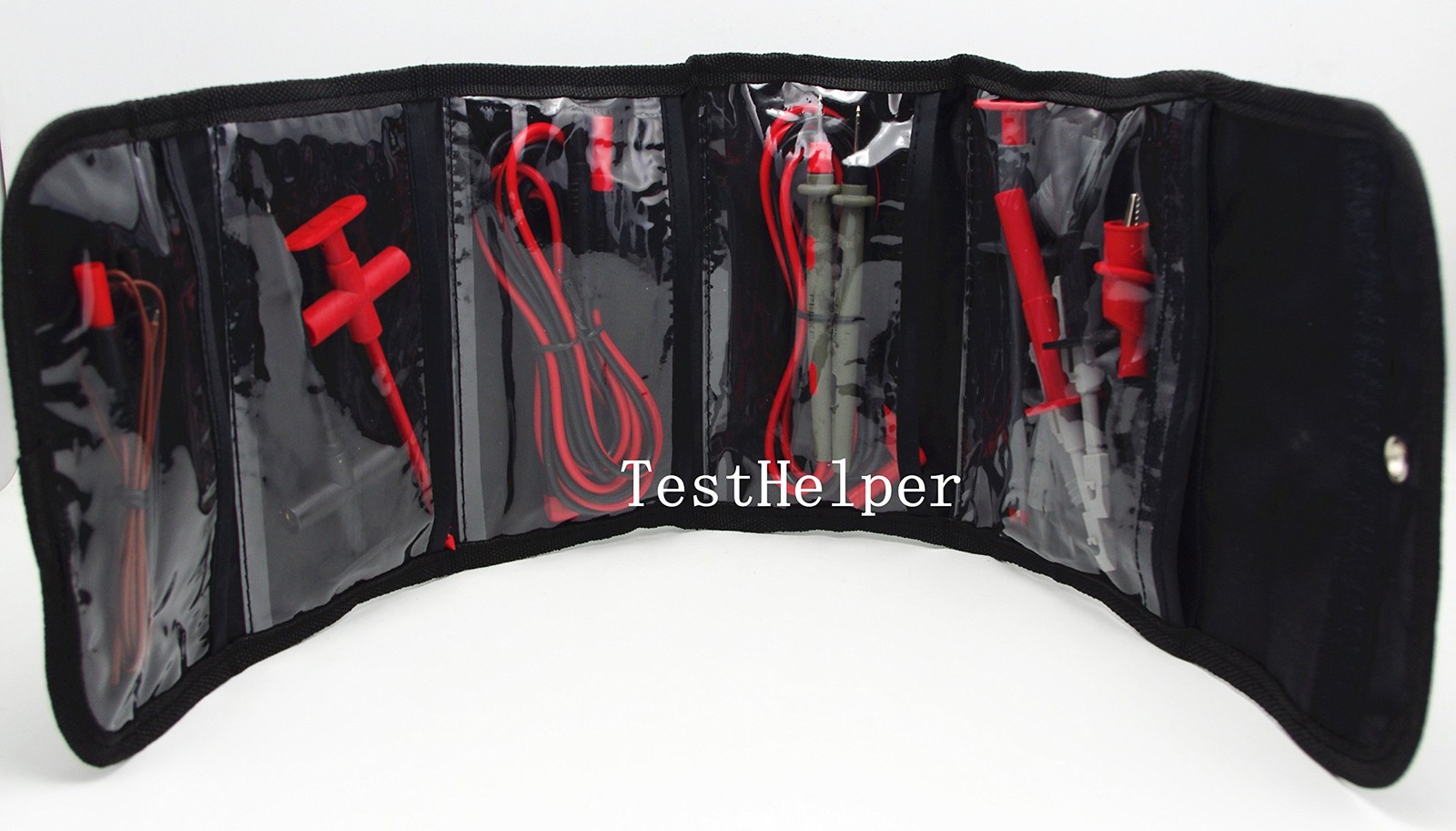 1 PCS Accessory Soft Carrying Case Tool Bag Test Lead Probe RollUp Storage