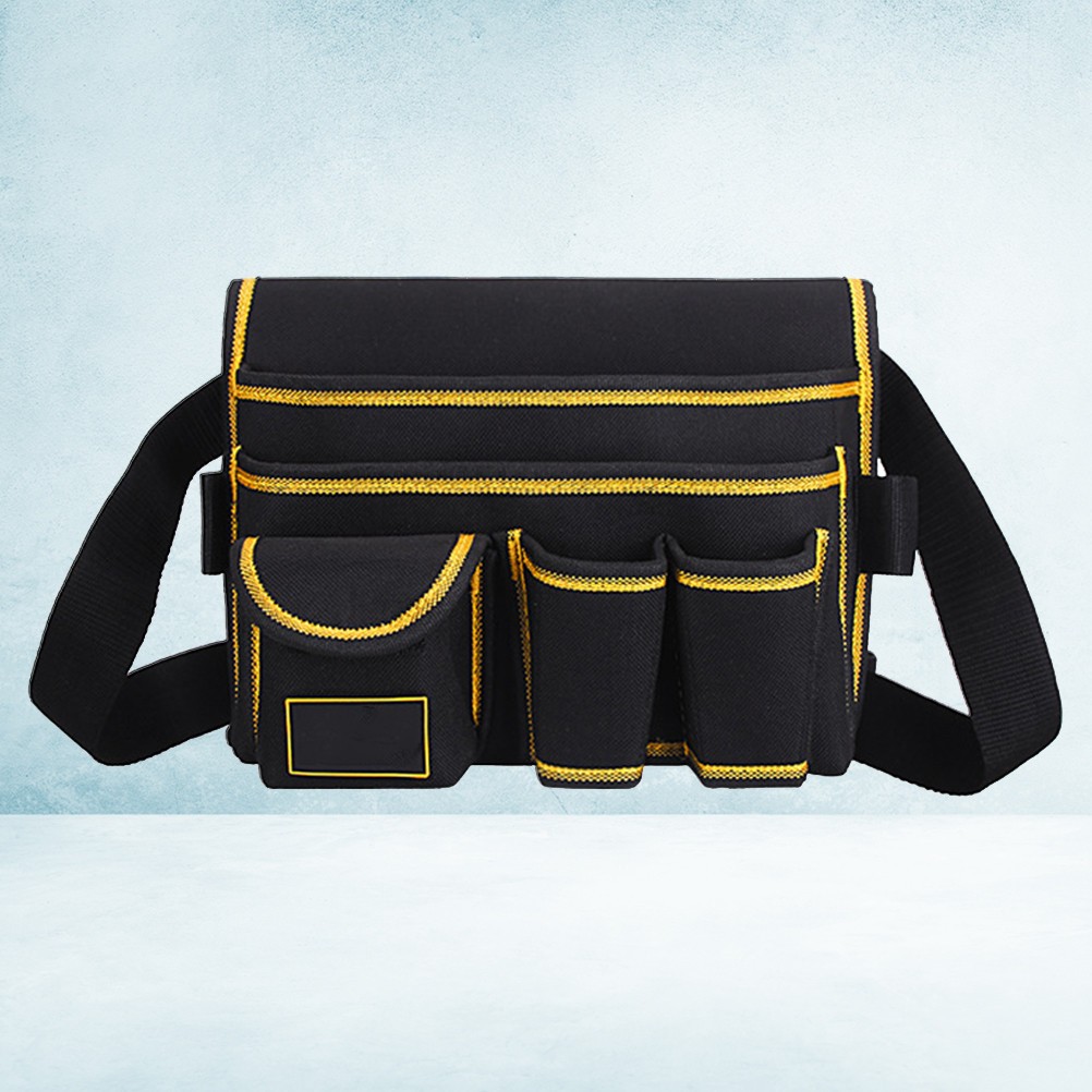 Oxford Cloth Tool Belt Bag Rectangular Outdoor Use 1Set 9.8×8.3in