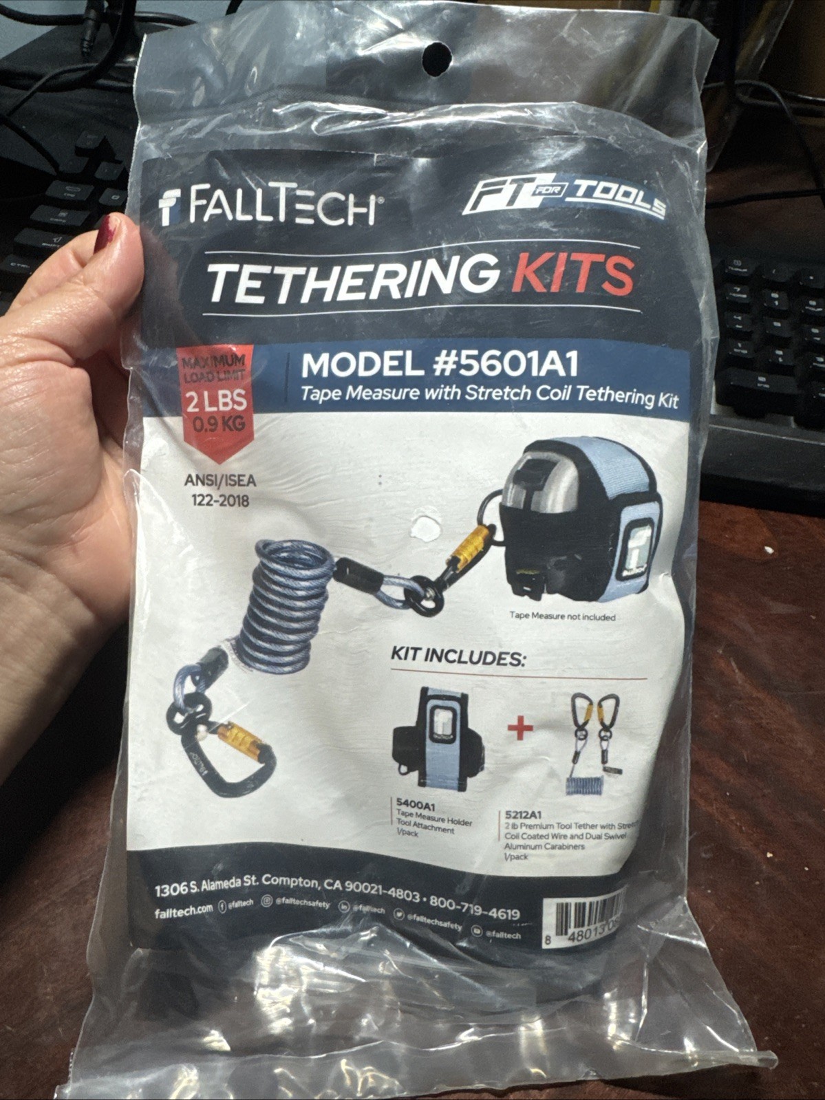 FallTech Tool Tether Kit 5601A1 2lbs Capacity – ANSI Certified – New In Bag