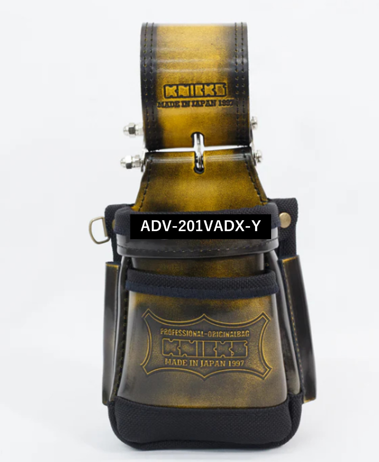 KNICKS [ ADV-201VADX-Y ] YELLOW Lather Tool Belt Pouch Japanese Pro Quality