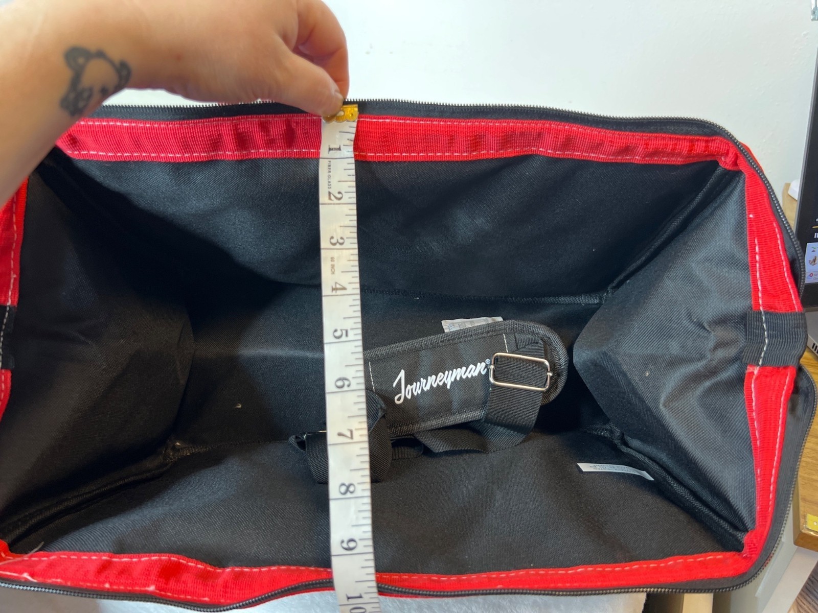 Journeyman Collection tool Bag Mechanic New Black Red Canvas Technician