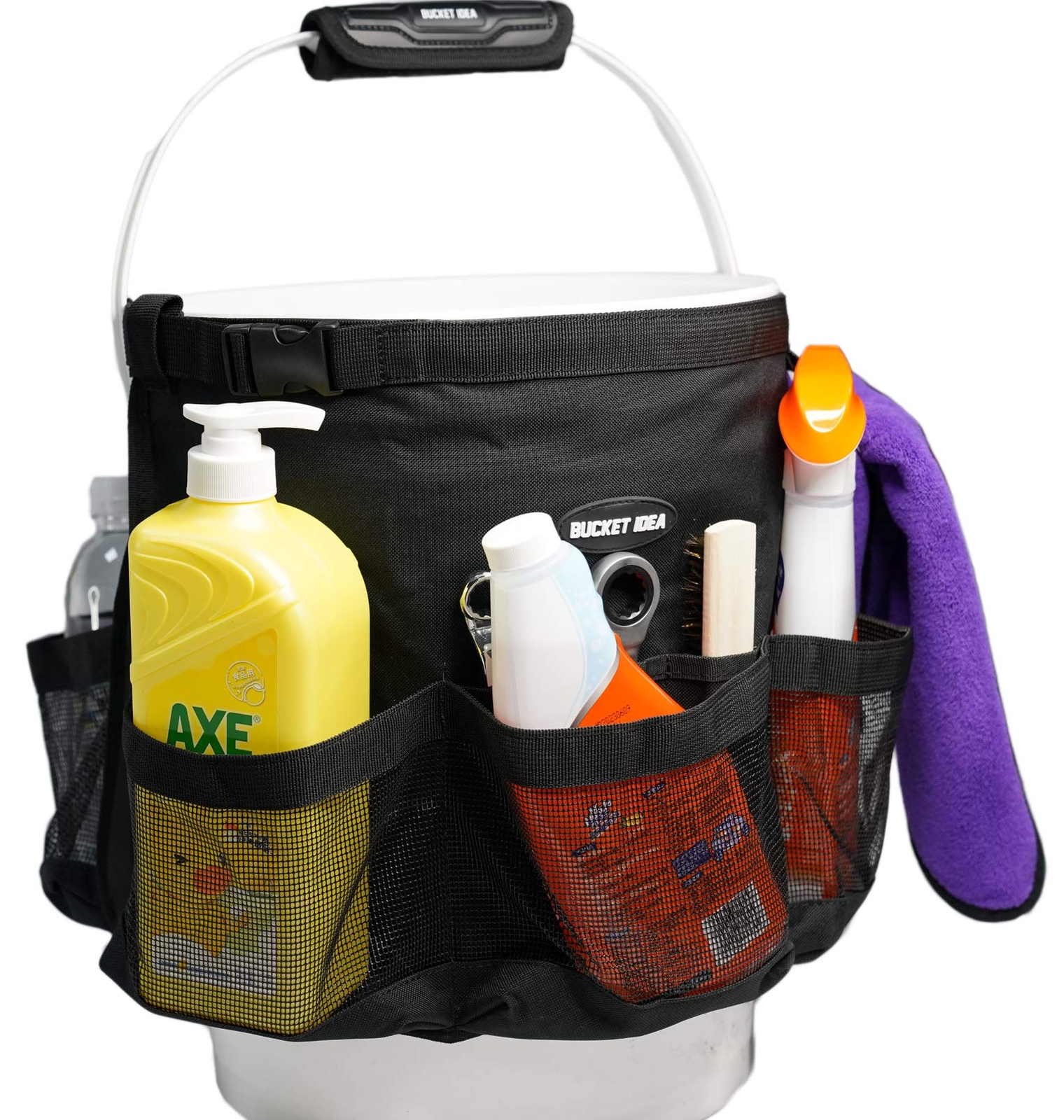 Bucket Car Wash Tool Organizer For Garden Cleaning Bucket Organizer Waterresista