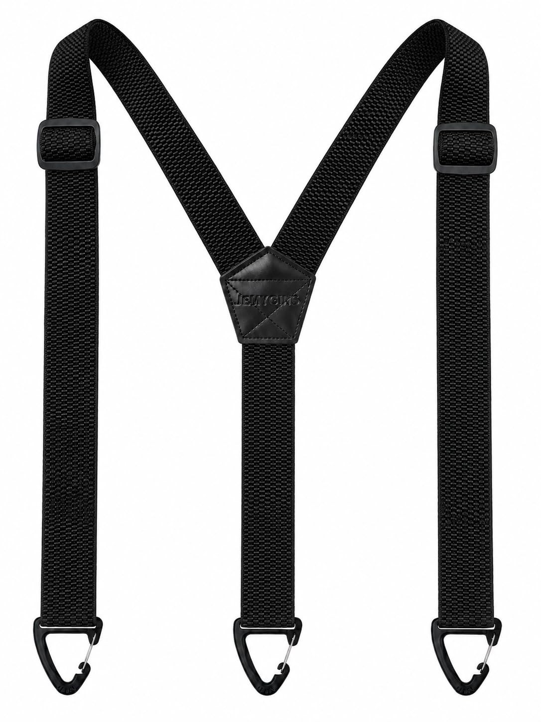 JEMYGINS Hidden Black Suspenders for Men Under Clothes with 3 125 cm,