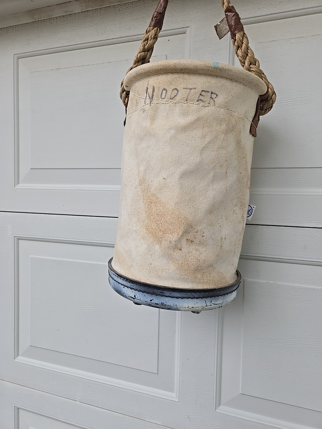 Klein Tools 5106 Lineman Canvas Tool Bucket 14.5″ × 10″ – Plastic Bottom