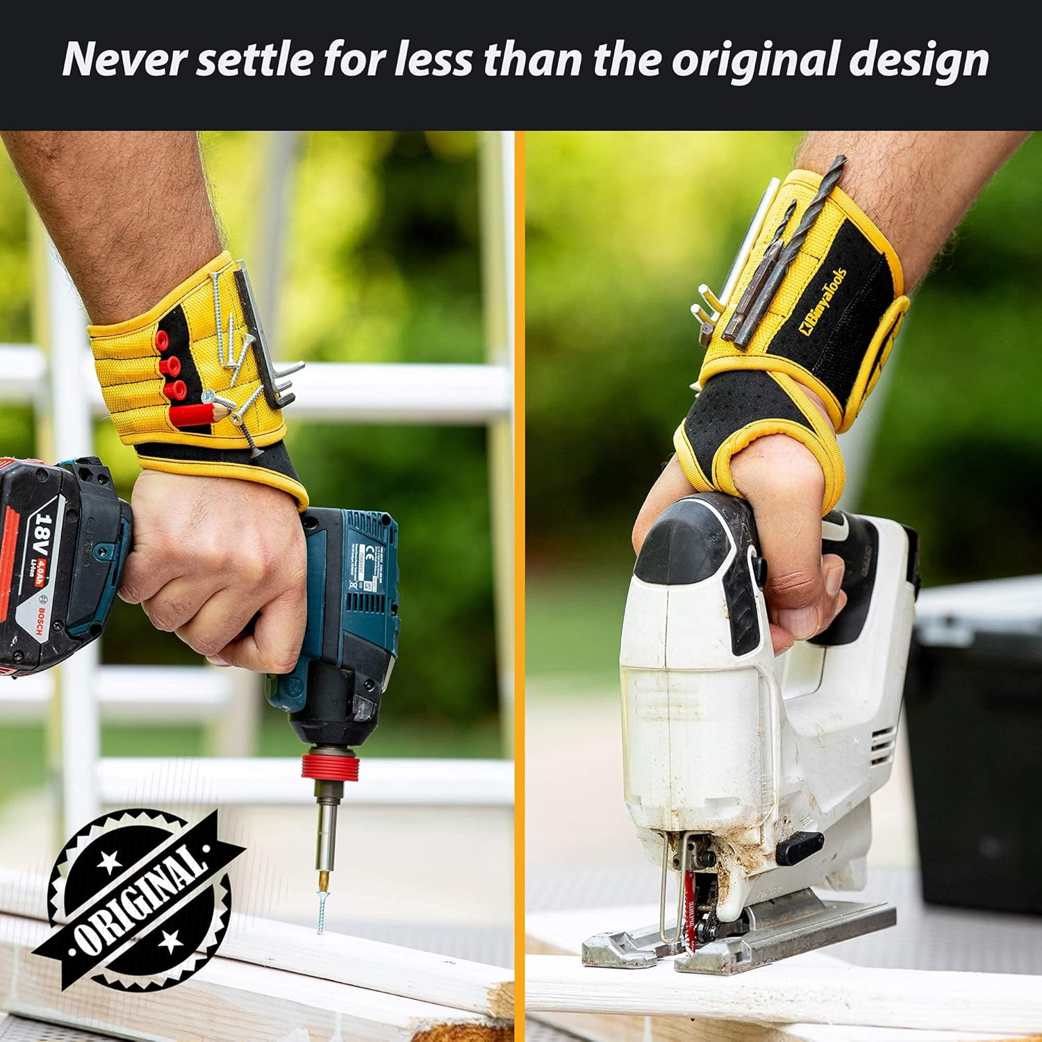 Magnetic Wristband for Tools Gift for Him Magnet Screw Holder Wrist Support Keep