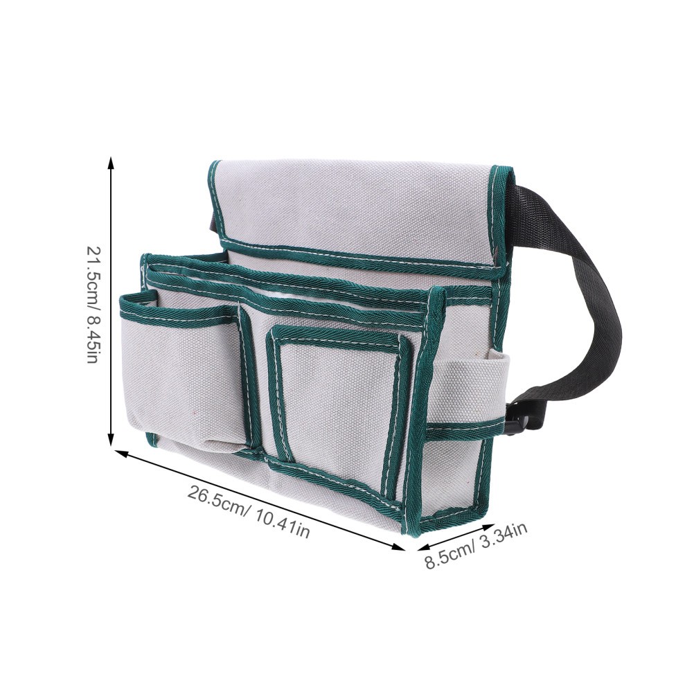 Multi Pocket Canvas Utility Work Bag with Reinforced Stitching for Tough Jobs