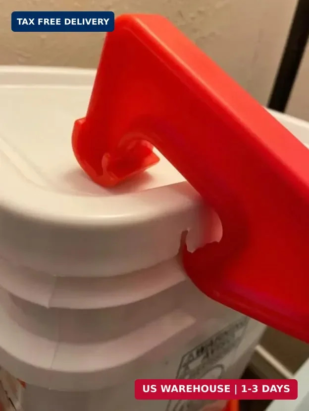 5 Gallon Bucket Opener Tool Large Plastic Lid Remover 12X Leverage
