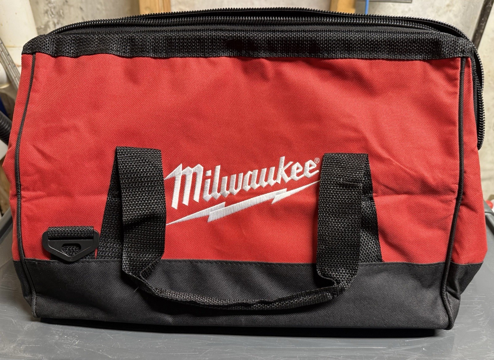 16” Milwaukee Red and Black Fabric Tool Bag with Handle BRAND NEW