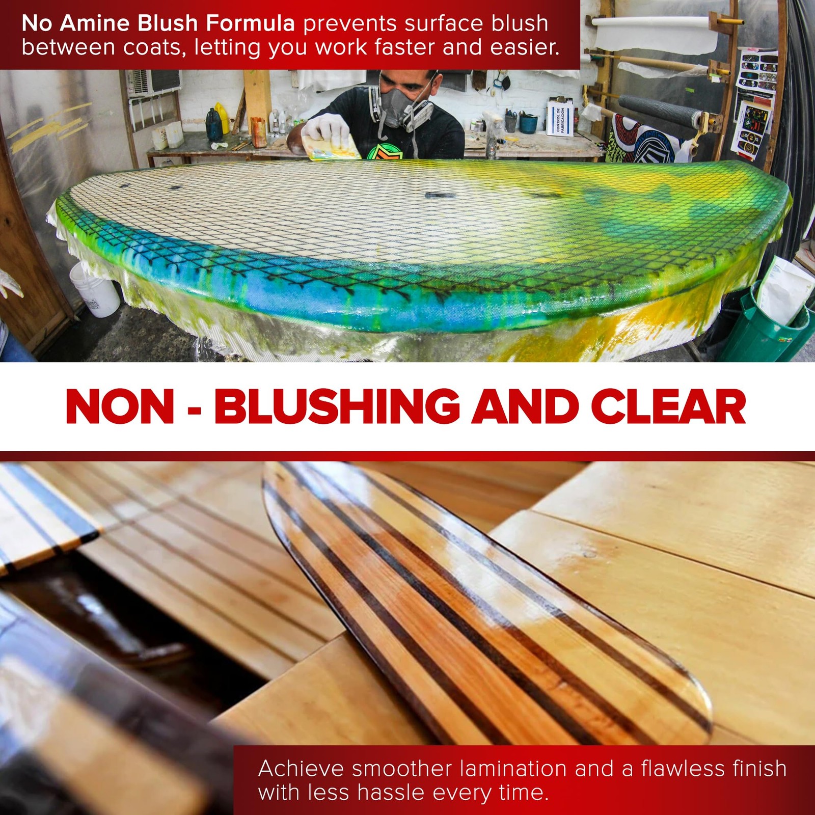 MAS Marine Epoxy Kit 1.5-Qt 2:1 Medium for Boat Wood Fiberglass Repair
