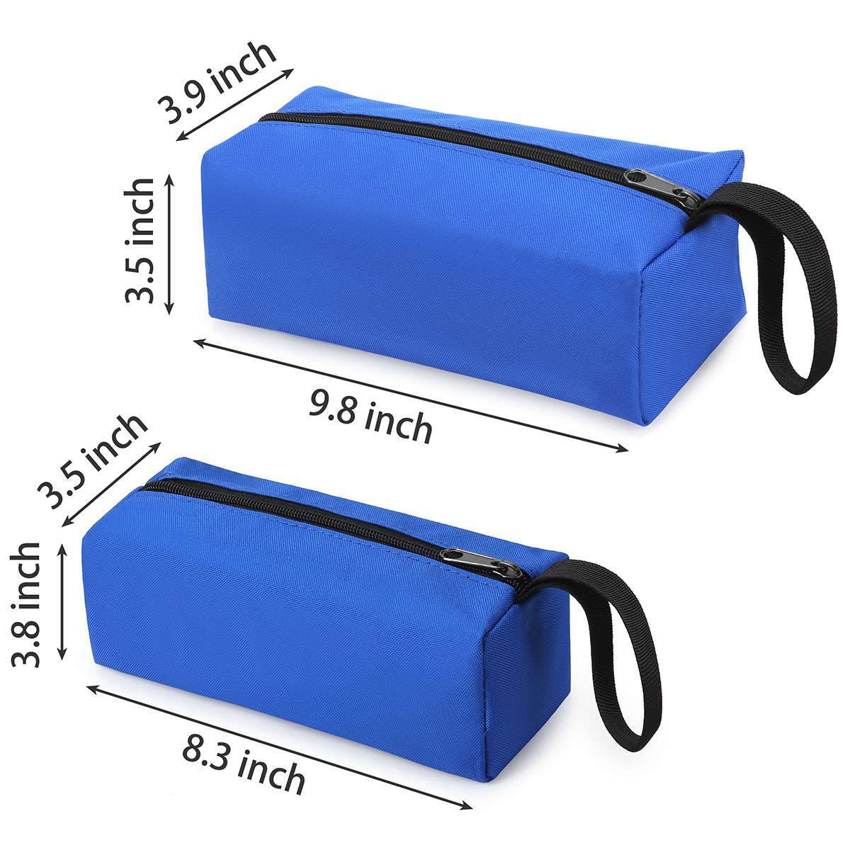 1-3pc Canvas Tool Pouch Bag Zipper Small Multipurpose Organizer Pouch Heavy Duty
