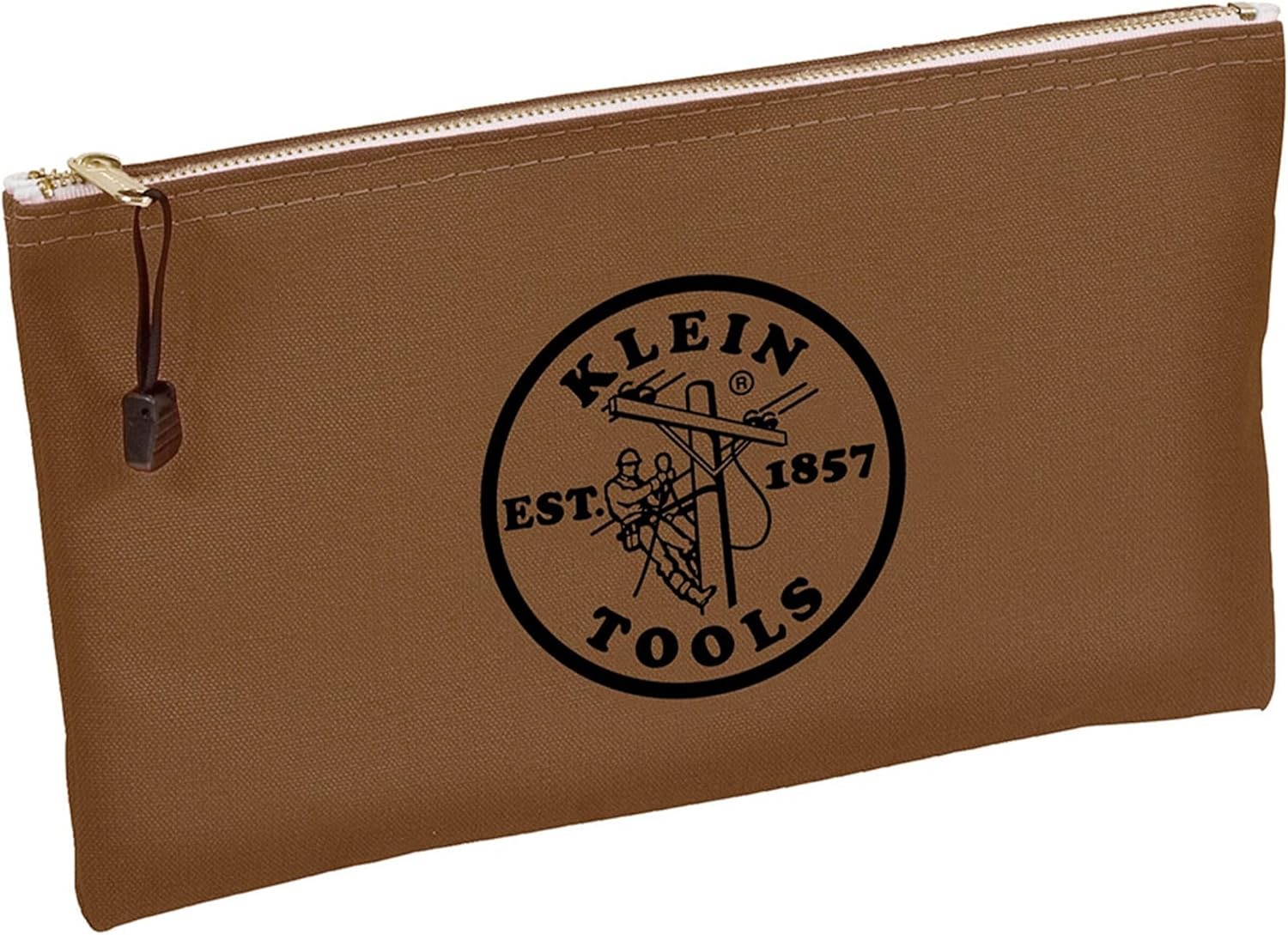 5141 Zipper Tool Bag Pouch Bank Deposit Canvas Utility 12.5 x 7-Inch