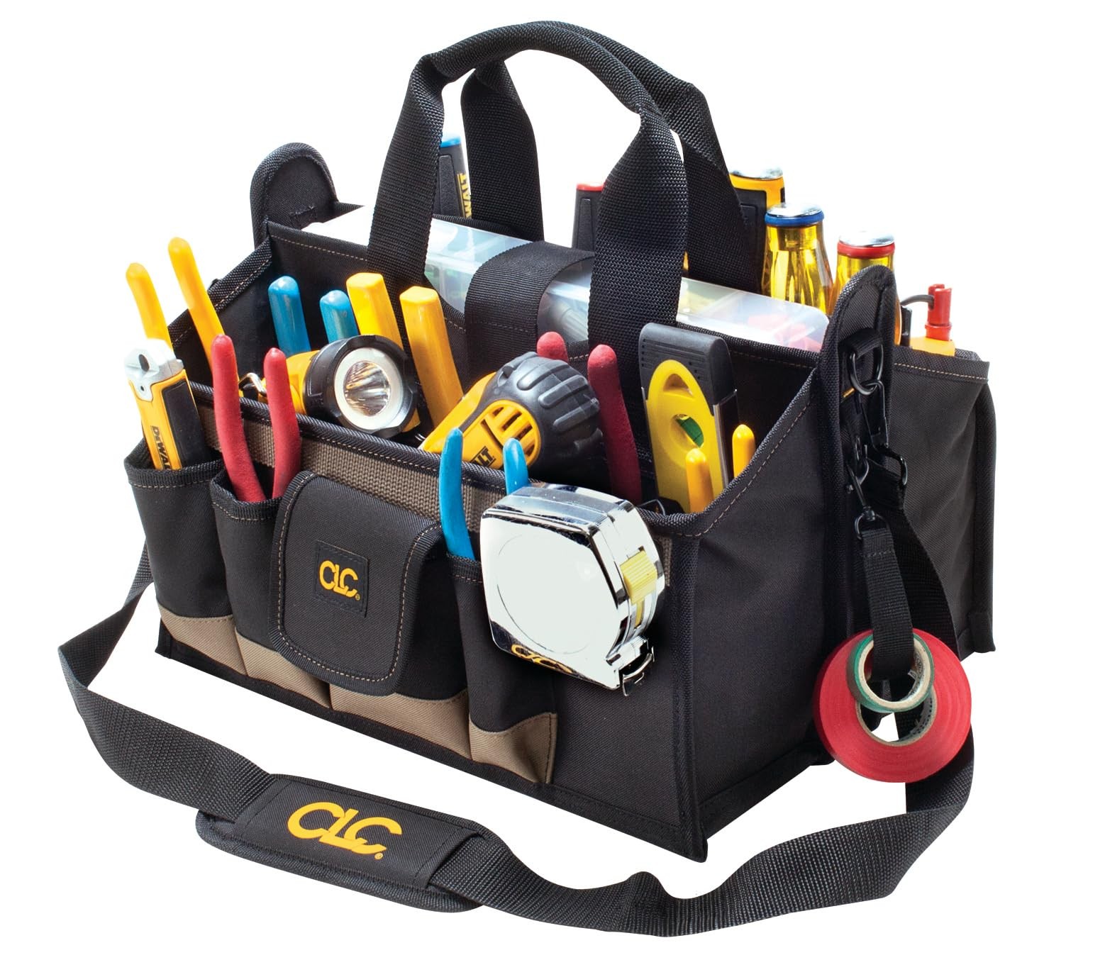 CLC 1529 16 In. Center Tray Tool Bag, 16 Pocket