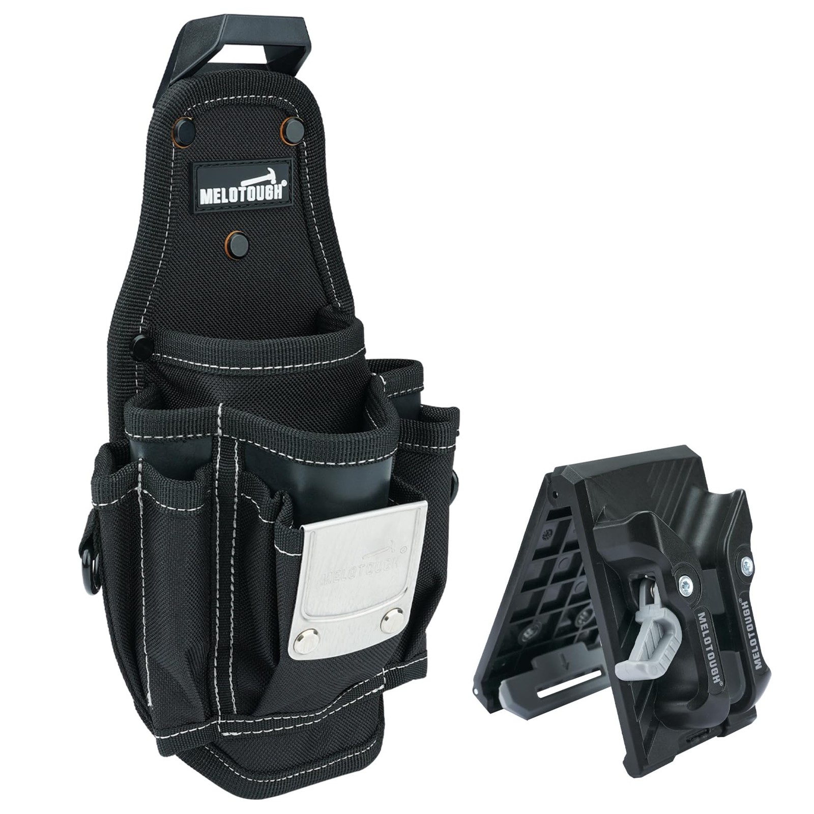 Pocket Tool Belt Pouch-Small Tool Pouch with Quick Release Belt Clip,Clip on …
