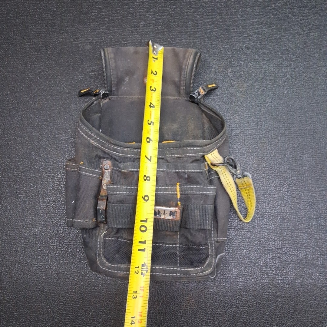 CLC Black Balistic Nylon 12″ x 7″ Multi-Pocket Professional Tool Pouch Bag