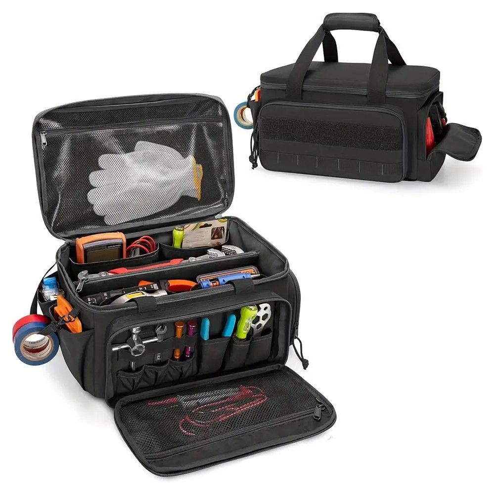 High-capacity Tool Storage Bag Comfortable Handle Thick Padded Base Easy Carryin