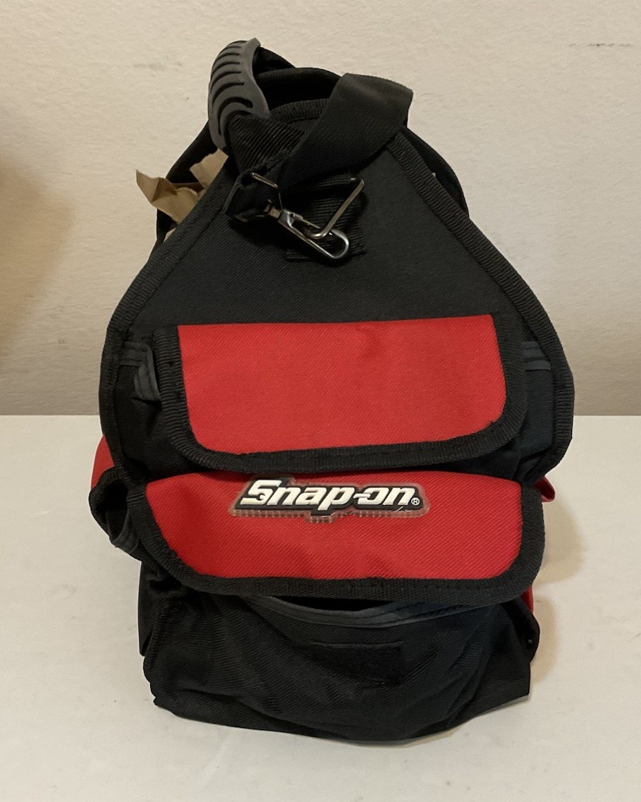 Snap On Tools Heavy Duty Tool Bag 11 X 9 , Handle, Shoulder Strap, Pockets NEW