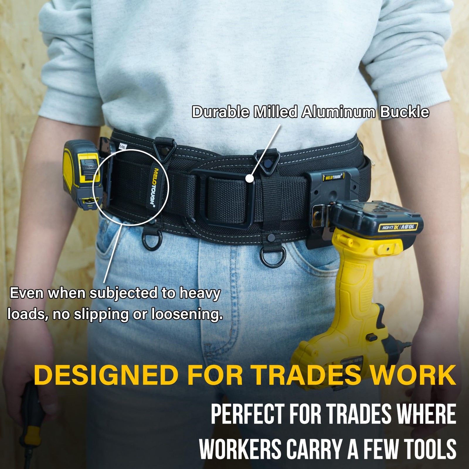 Padded Tool Belt Electrician Men Quick Release Adjustable Waist 3043 Inch