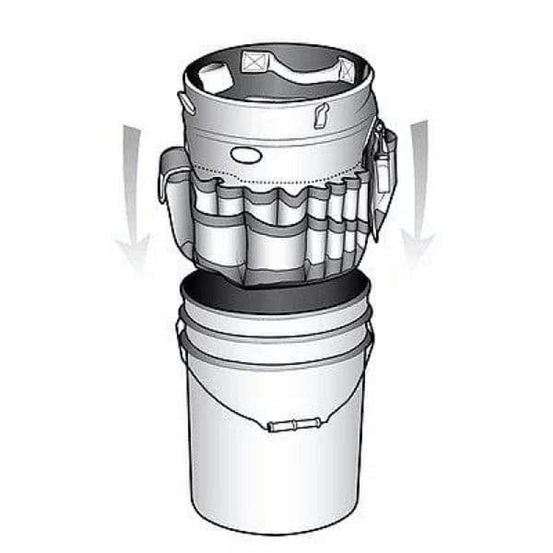 Bucketeer 5 Gal. Bucket Tool Organizer in Brown