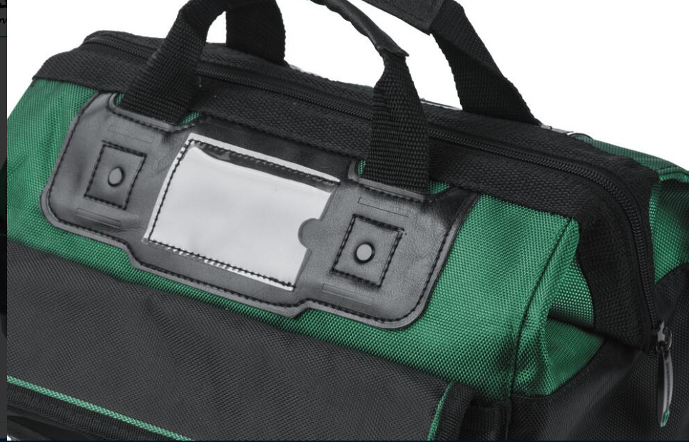 Masterforce Tool Bag with Plastic Reinforced Bottom Heavy Duty Bag 14″