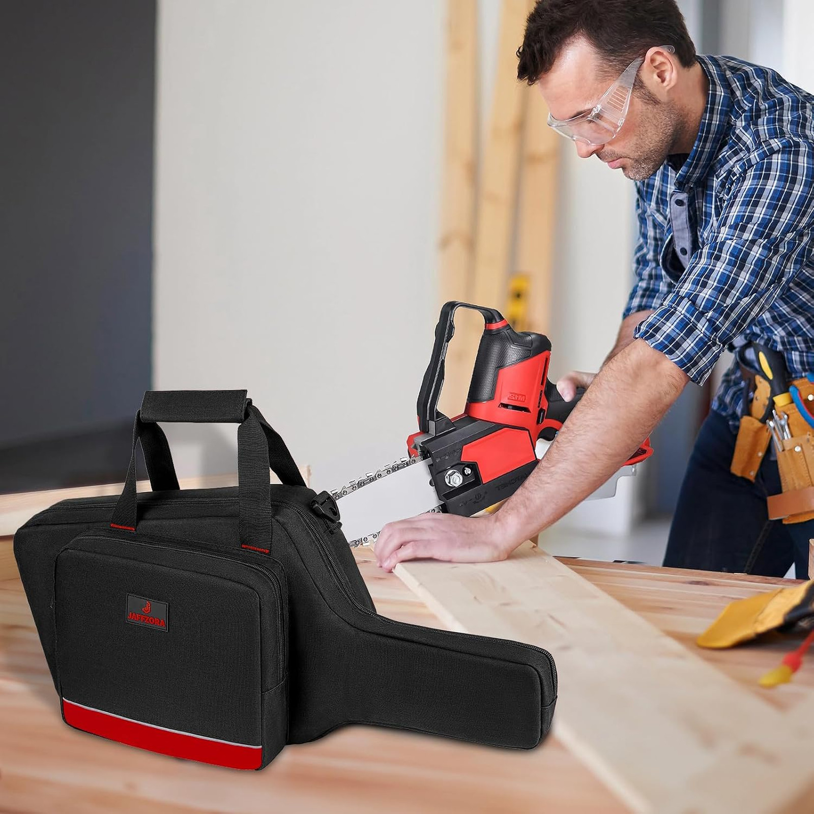 Mini Chainsaw Storage Bag Waterproof Fits for Milwaukee M18 M12 CRDLSS 12V Fuel