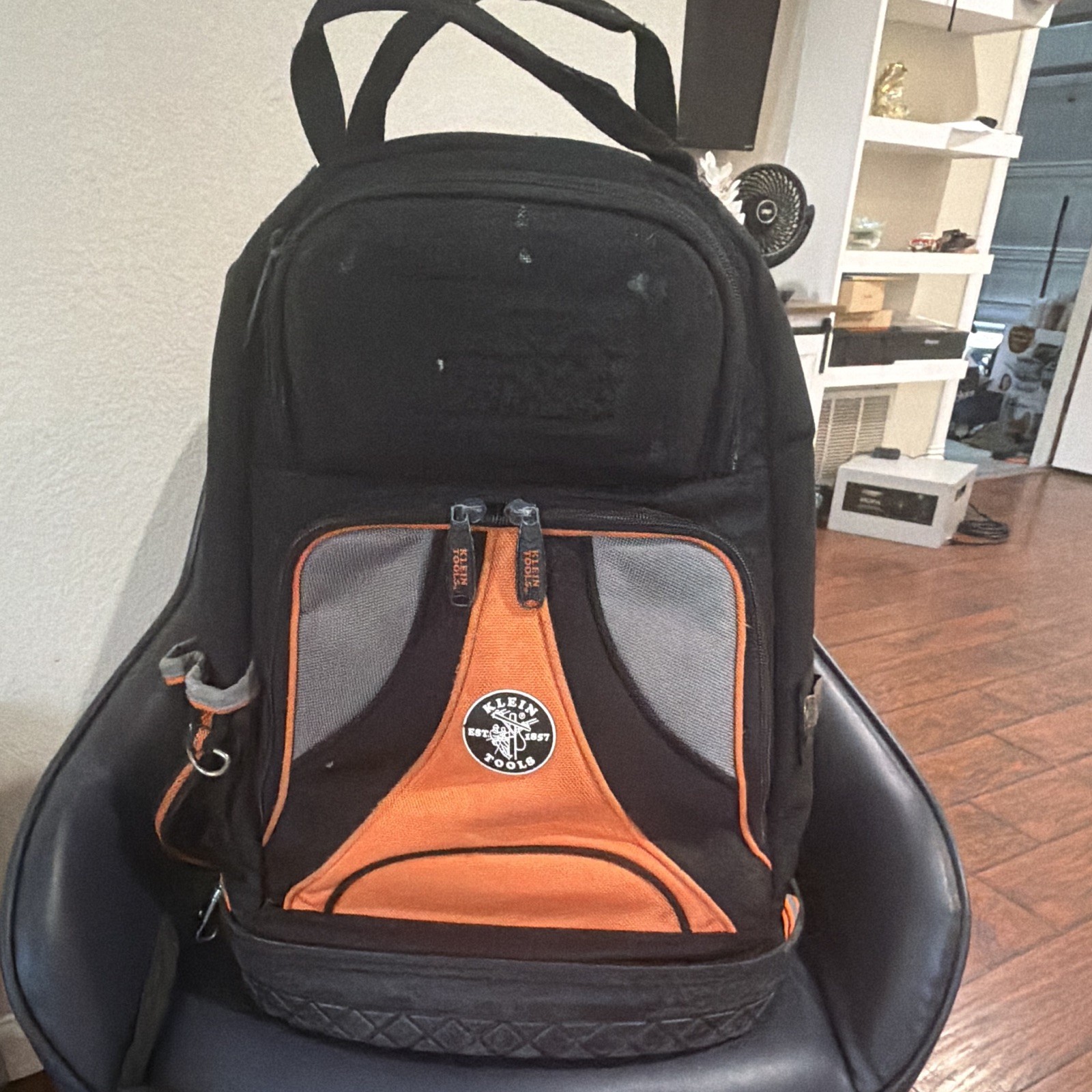 Klein Tools Tradesman Pro Nylon Tool Backpack Black Orange Gray