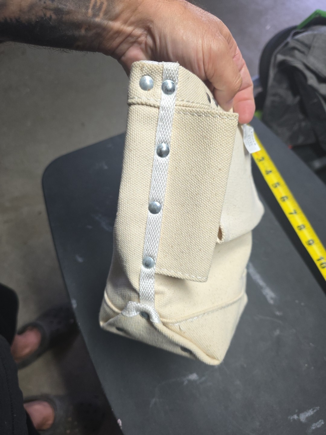 KLEIN TOOLS*5416T*TOOL/BOLT BAG*NEW*BEIGE*TUNNEL LOOP*#4 CANVAS*