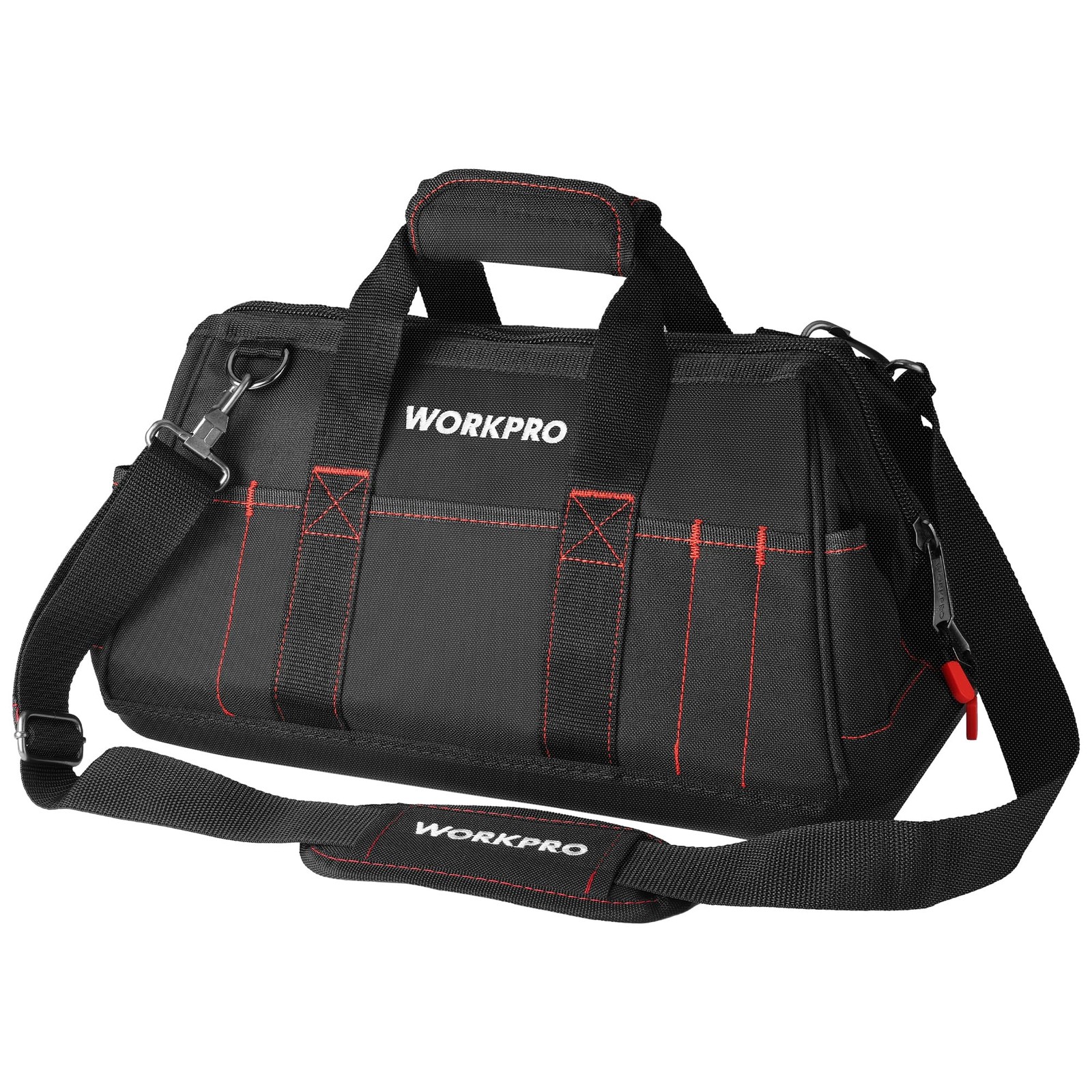 16-inch Close Top Wide Mouth Tool Storage Bag with Water Proof Rubber Base, 16″