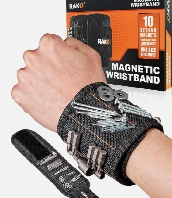 RAK Magnetic Wristband 10 Strong Magnets Black
