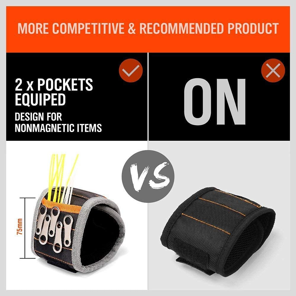 Magnetic Wristband, Stocking Stuffers, Gifts for Men, Premium Tool Belt for Hold
