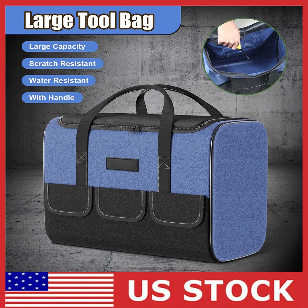 Multifunctional Tool Bag Heavy Duty Large Capacity Portable Storage Bag Outdoor
