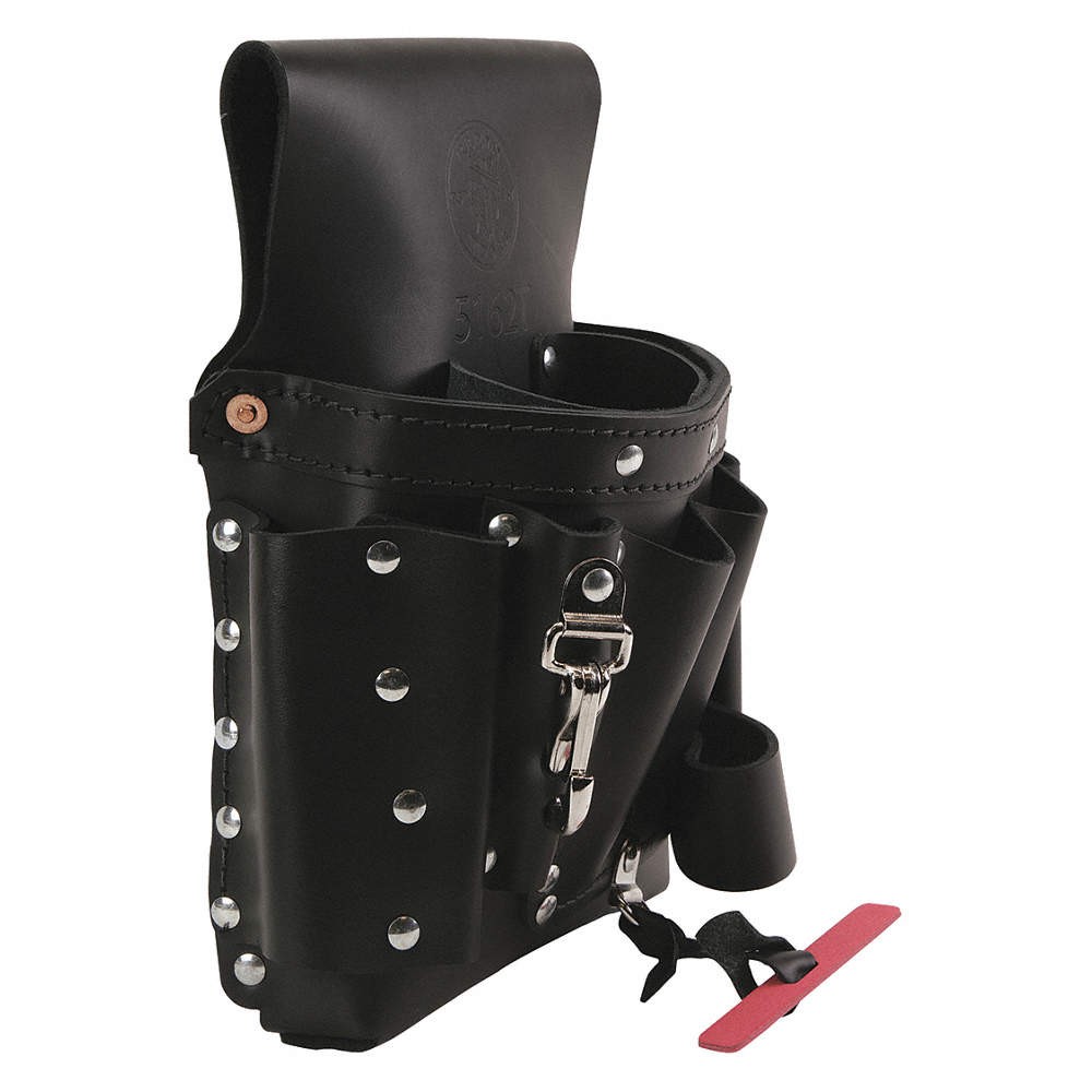 KLEIN TOOLS 5162T Black,Tool Pouch,Leather 2DFT6