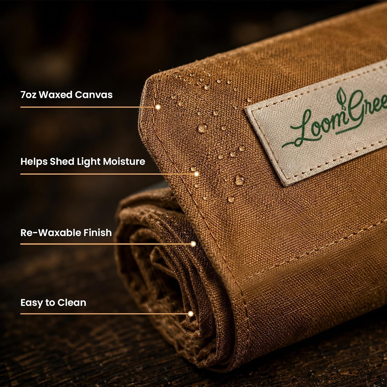 7oz Waxed Canvas Tool Roll Organizer – 14 Pockets, 17 x 12 in Lay Flat | Roll…