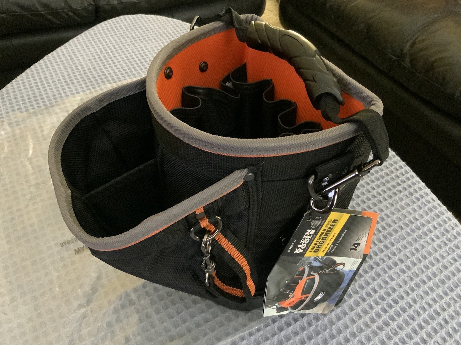 Klein Tools 55419SP-14 Tradesman PRO Tool Tote 1680D Ballistic Weave 14 Pockets
