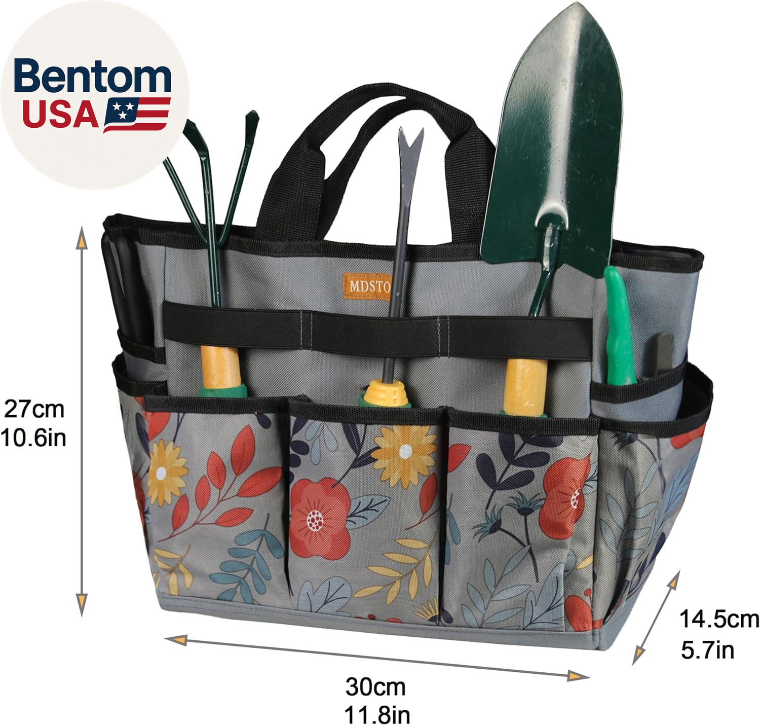 Garden Tool Bag, Garden Tool Kit Holder Home Organizer Storage Carrier, Oxford G