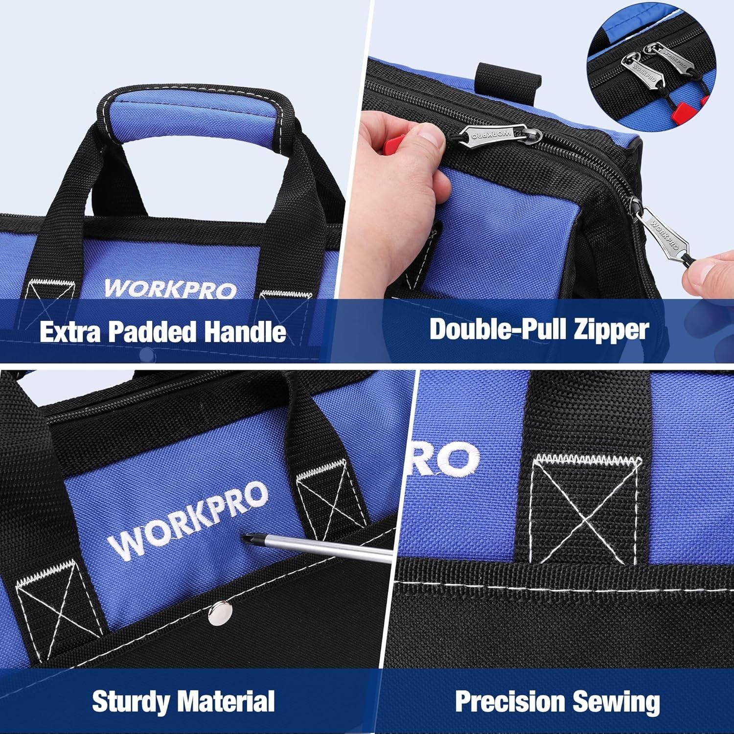 Versatile 13-Inch Tool Storage Bag – Easy Access, Padded Handle & Multi Pockets