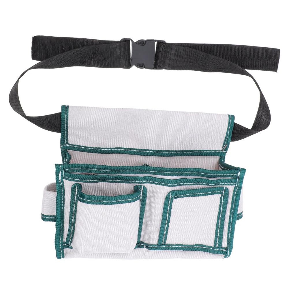 Professional Canvas Waist Tool Bag with Reinforced Stitching for Electricians