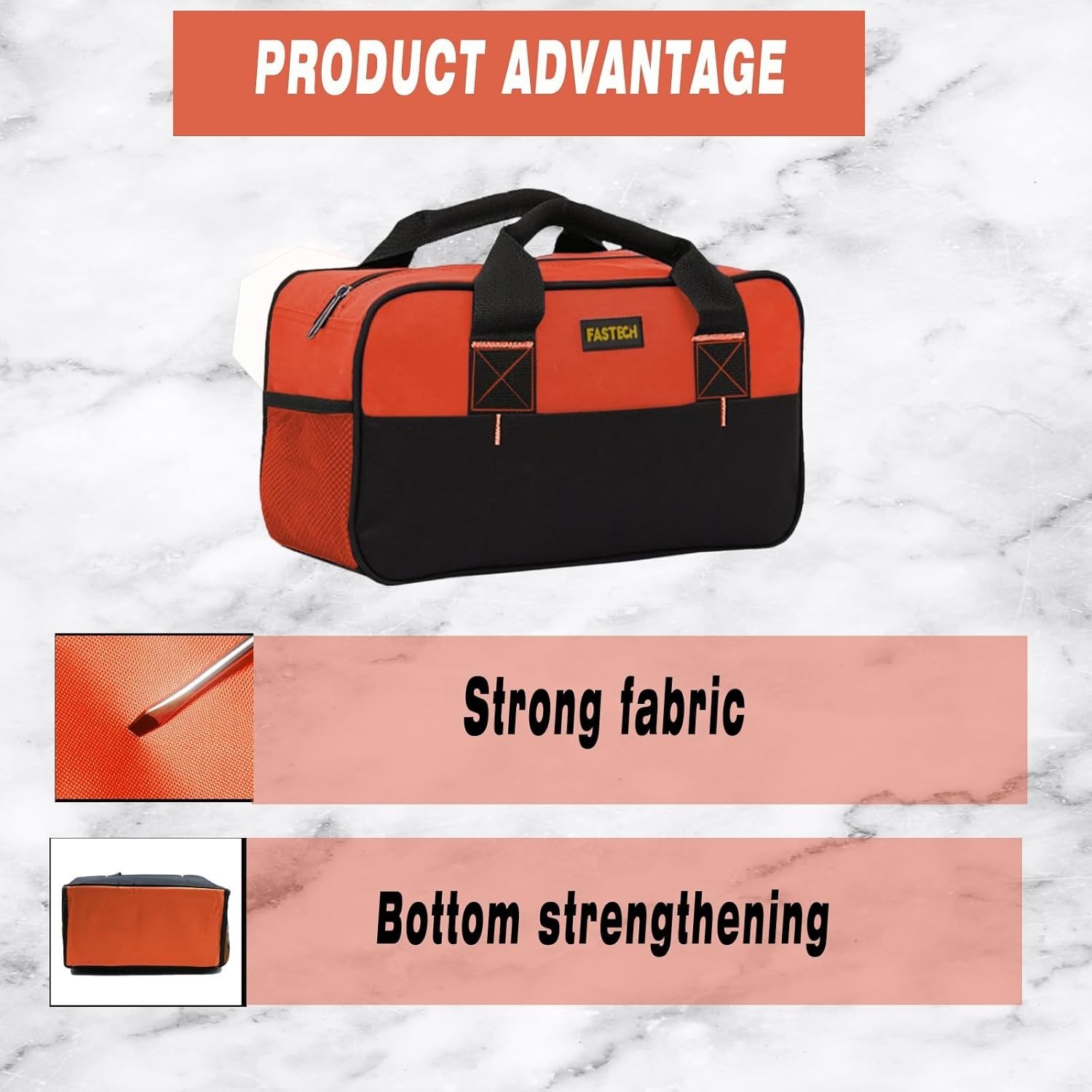 Orange 14-Inch Waterproof Tool Storage Bag – Essential for DIY and Professionals