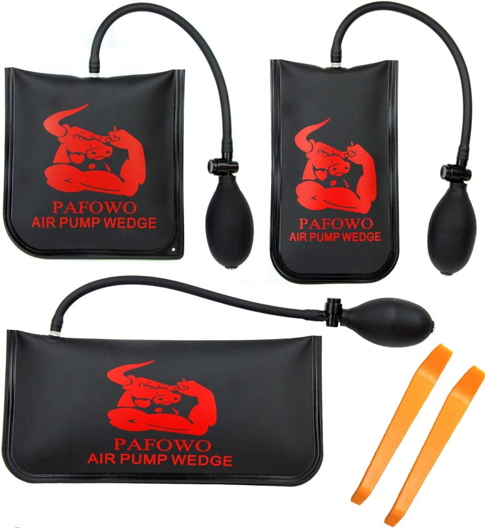 Improved 3 Piece Commercial Grade Air Wedge Bag Pump Professional