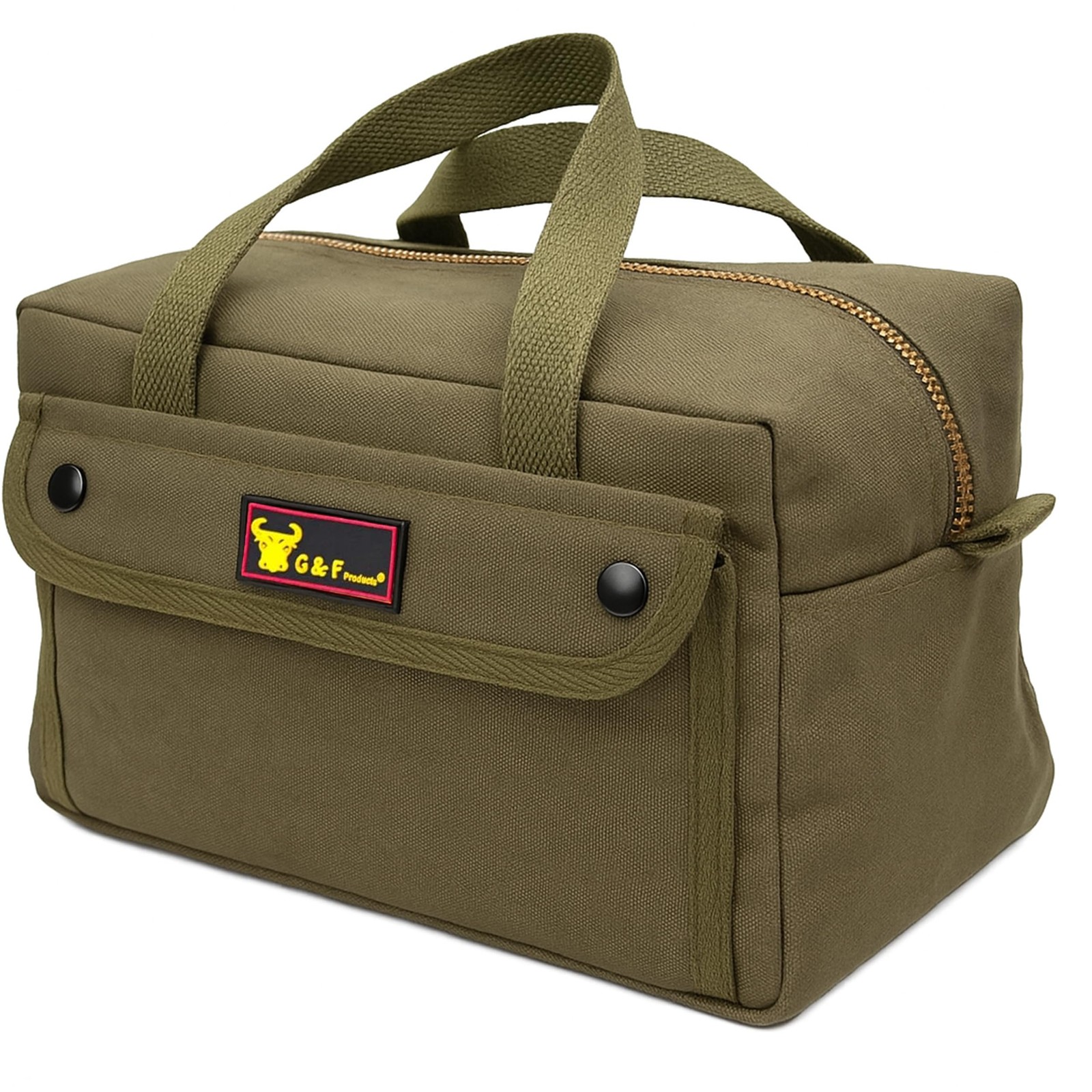 11″ Small Waxed Canvas Tool Bag & Mini Duffle 7.5 L WaterResistant with Shou…