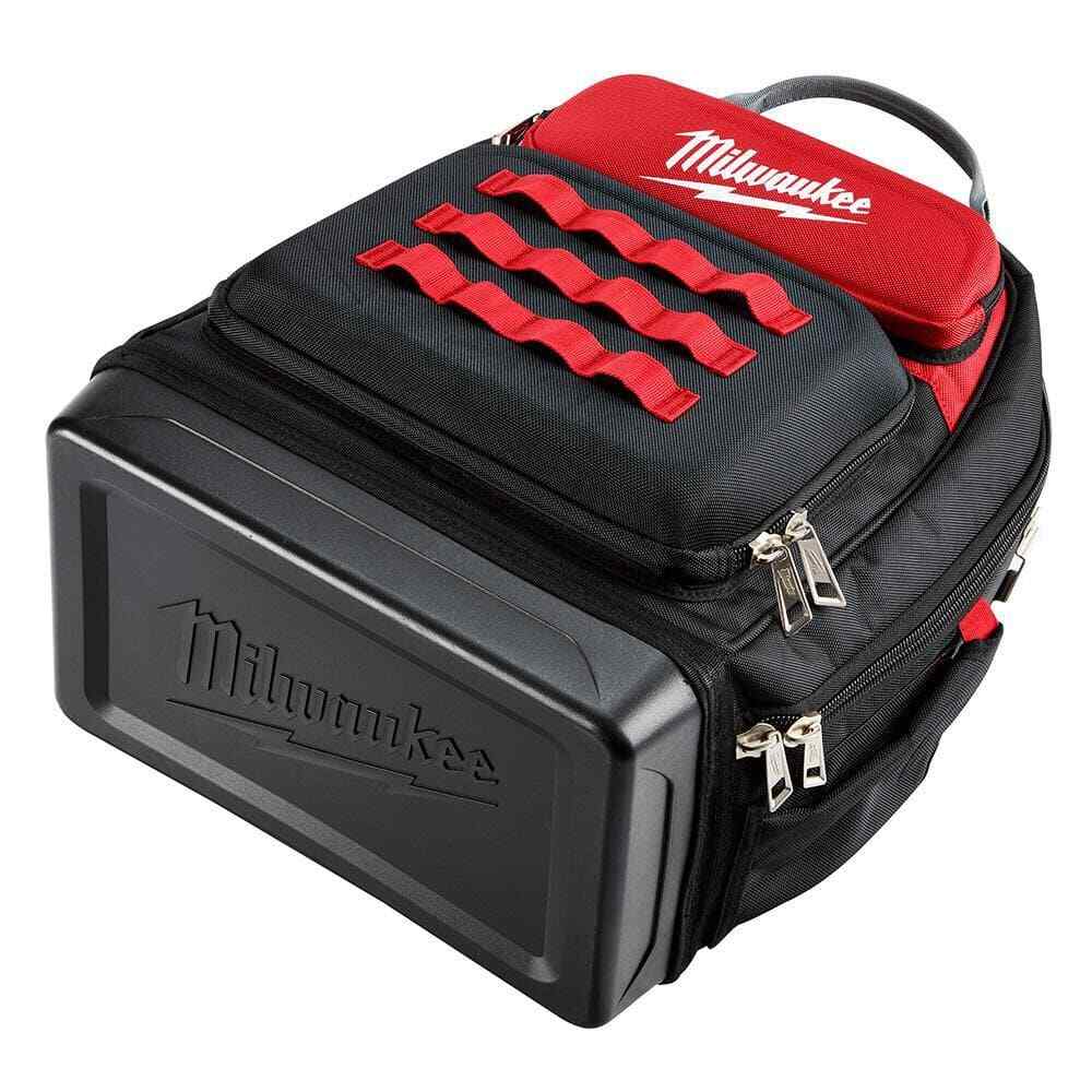 Milwaukee Jobsite Backpack Heavy-Duty Tear-Resistant Tool Storage Hardshell