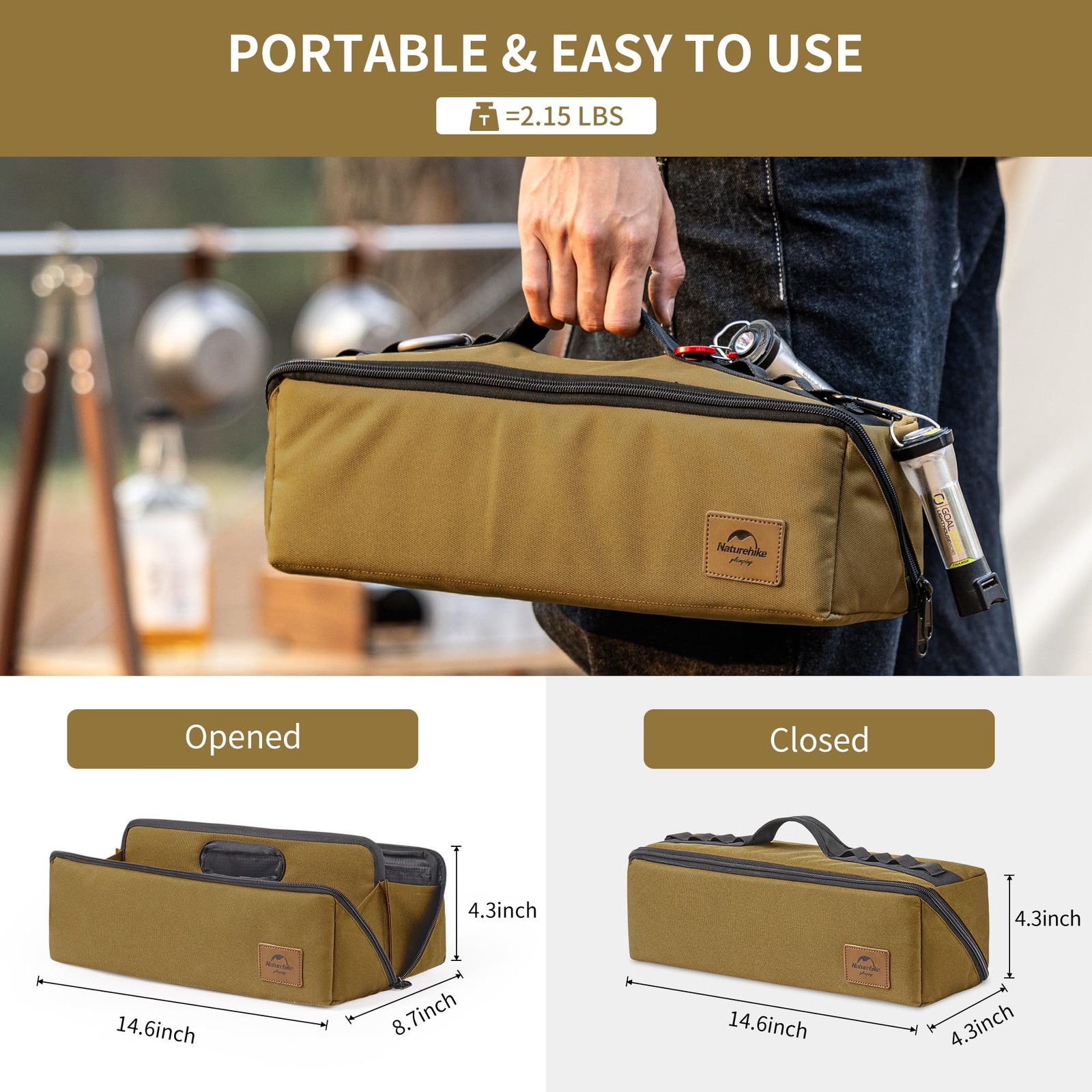 Folding Tool Bag, Multifunctional Tool Storage Bag, Zippered Duffel Bag, Wate…