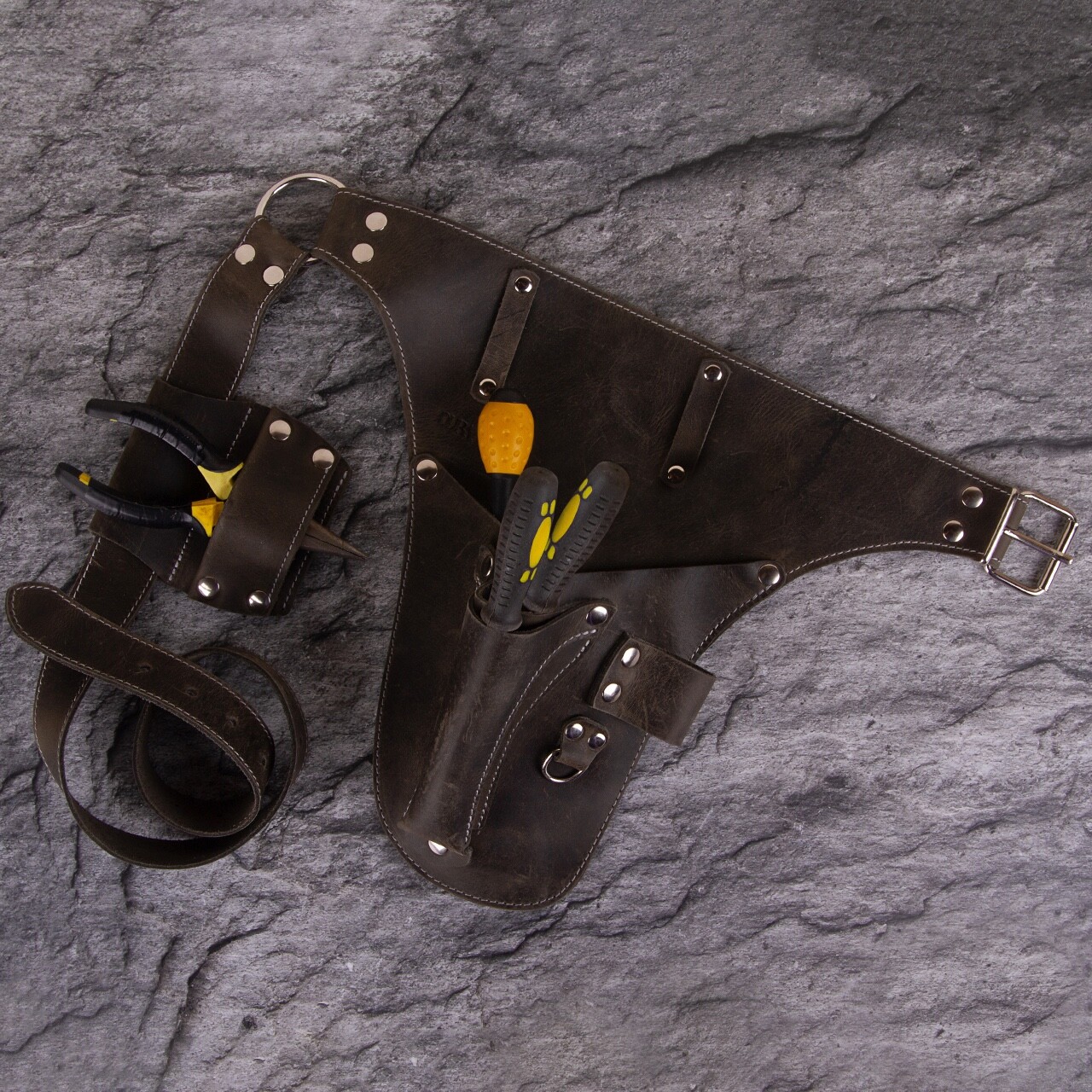 Leather Tool Belt. Personalized florist Tool Belt Leather, Gardening Belt