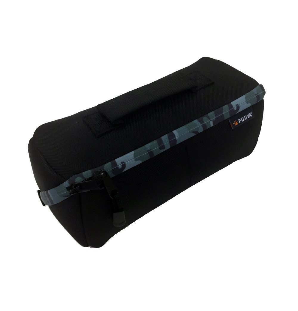 Fujiya FHC-MA Tool Bag Case M Size Wide Opening Camouflage Zipper Fabric Pouch